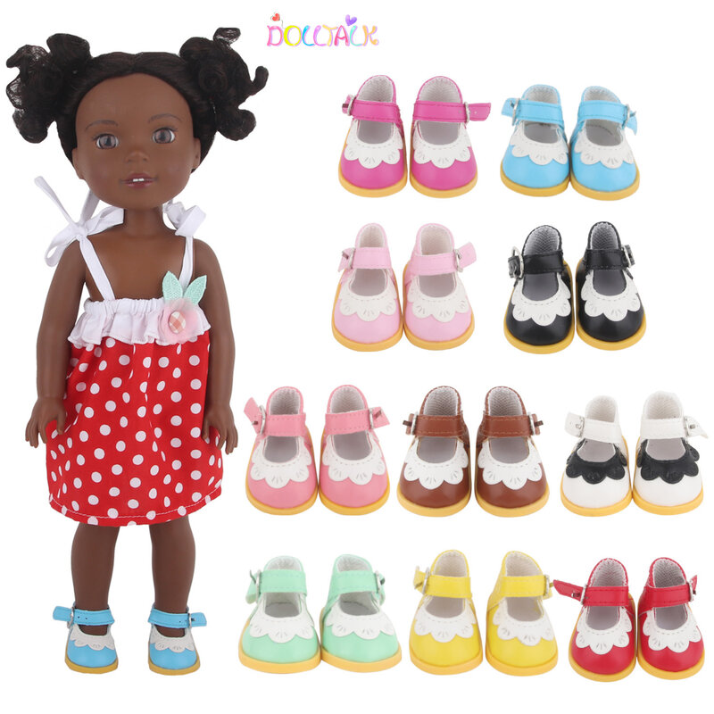Zapatos articulados para muñecas BJD de 5cm, Mini zapatos de cuero de 30cm para muñecas americanas y EXO de 14 pulgadas, juguete de regalo para niñas, 1/6