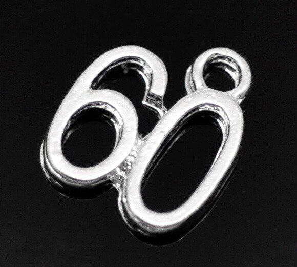 College Jewelry Charms Number Antique Silver Color Message " 16 18 21 40 50 60" Metal Pendants DIY Making Necklace Jewelry Gifts