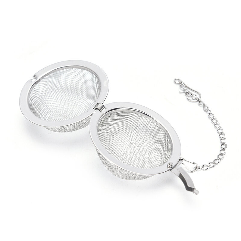 1 Pc Rvs Thee Zetgroep Sphere Locking Spice Tea Ball Zeef Mesh Zetgroep Thee Filter Theepot Keuken Gereedschap Theezeef