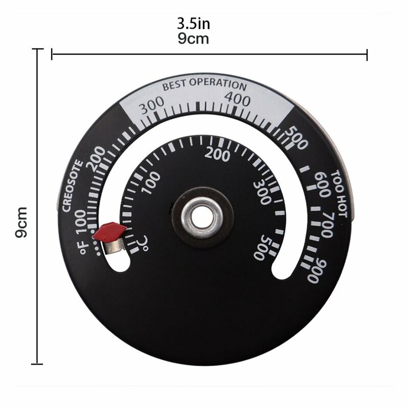 Kuchenka magnetyczna termometr przewód spalinowy wentylator kuchenka wskaźnik spalania wskaźnik temperatury palnik drewna typu adsorpcji