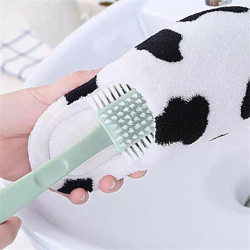 Shoe Brush Five-sided Shoe Washing Brush Multifunctional All-round Shoes Clothes Brush Long-handled Soft-bristle Shoes Cleaner