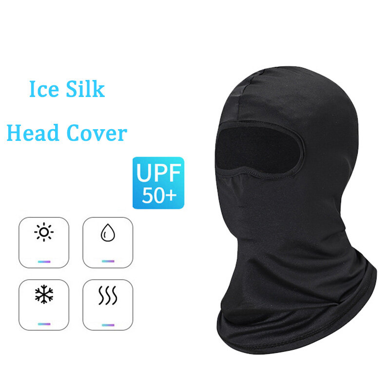 Protetor solar Balaclava para homens, lenço facial completo, máscara de motocicleta, boné à prova de vento, máscara tática, icethread, bicicleta