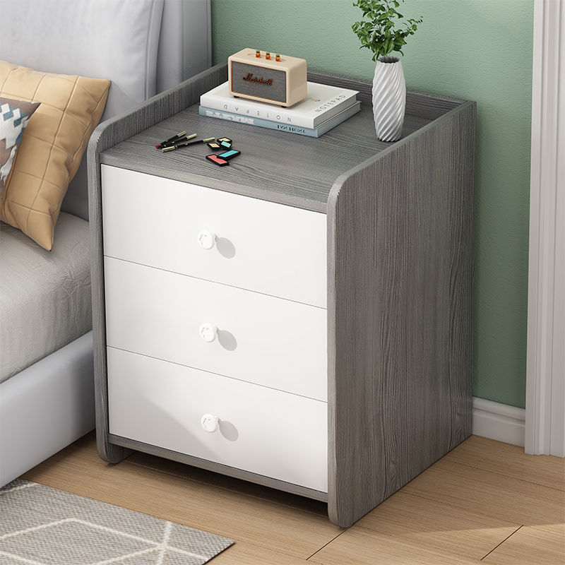 Прикроватный шкаф, стойка для спальни, прикроватный маленький шкаф, шкафчик из цельной древесины, мини-стеллаж, Современная Минималистичная мебель