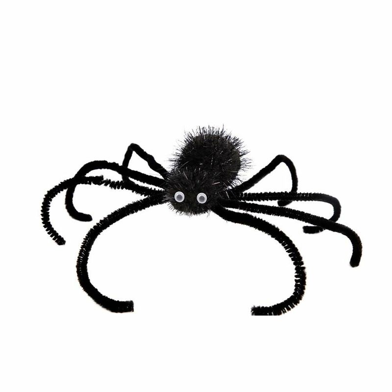 Kopf bedeckung Halloween schwarze Spinne Haarnadel Party Dekorationen Spinne böse lila schwarze Kinder Mädchen
