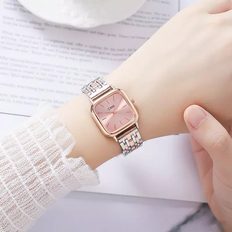 Montre à quartz en acier pour femme, montre-bracelet d'affaires, cadeau d'anniversaire, mode féminine