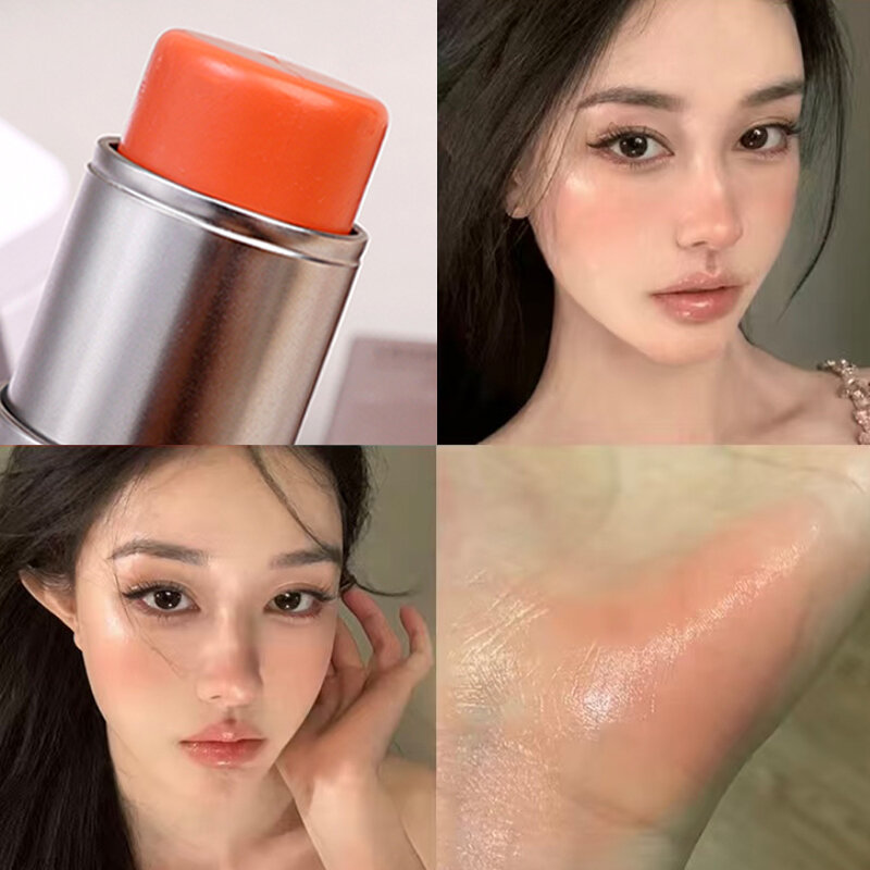 Water Light Blusher Highlight Stick Waterproof Natural Long Lasting Easy To Wear Brighten Face Contouring Rouge Makeup Cosmetics