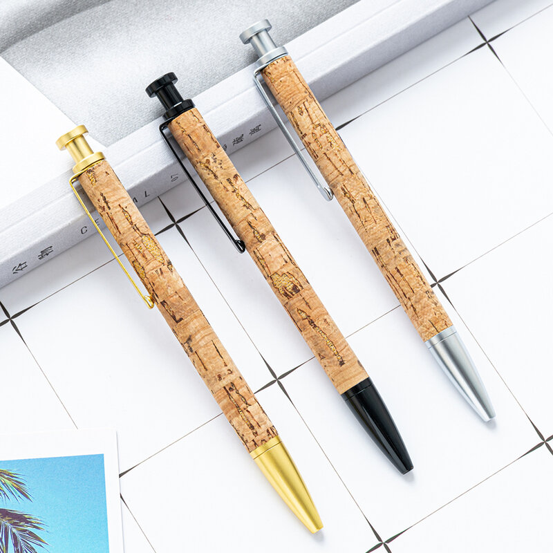 Bolígrafo de Metal y madera suave para escribir, bolígrafo con logotipo personalizado, papelería, suministros para estudiantes, regalo de negocios
