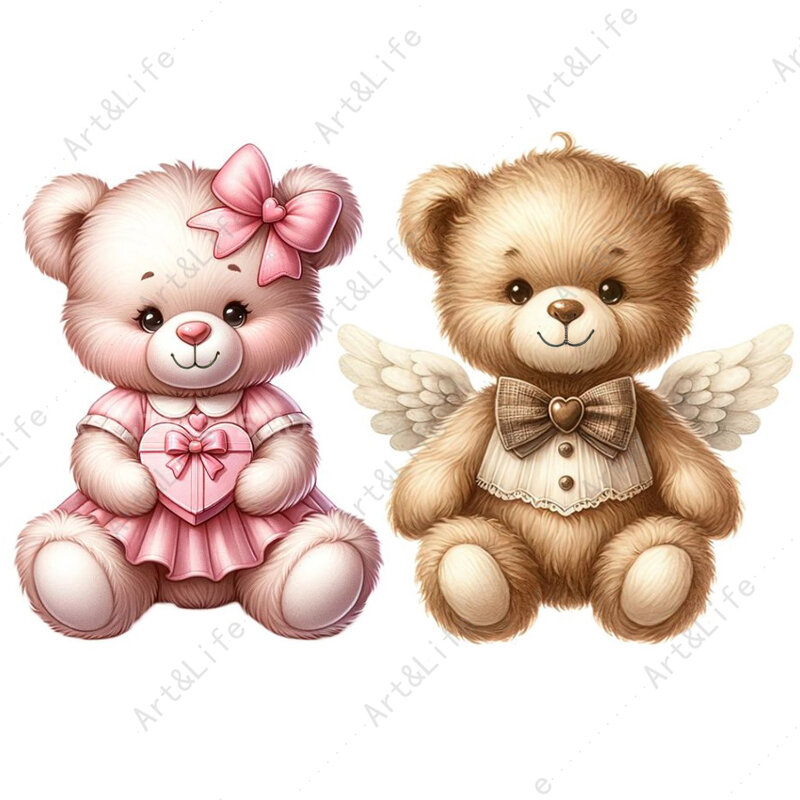 Cute Bear Angels 2024 New Scrapbooking fustelle simpatici animali stencil per carte di carta fai da te goffratura taglio Die artigianato decorativo
