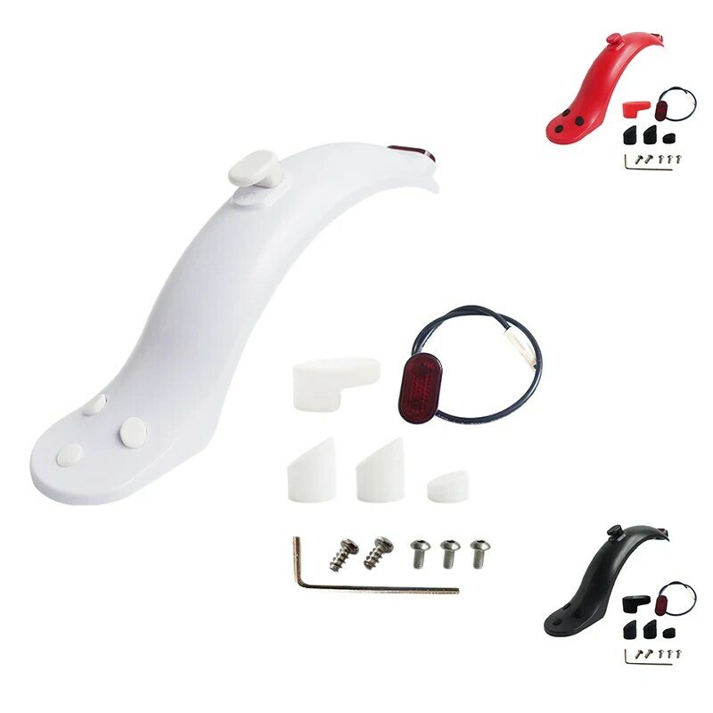 Scooter Rear Mudguard Taillight Fender Set For Xiaomi M365/1S/PRO Electric Scooter Accessories