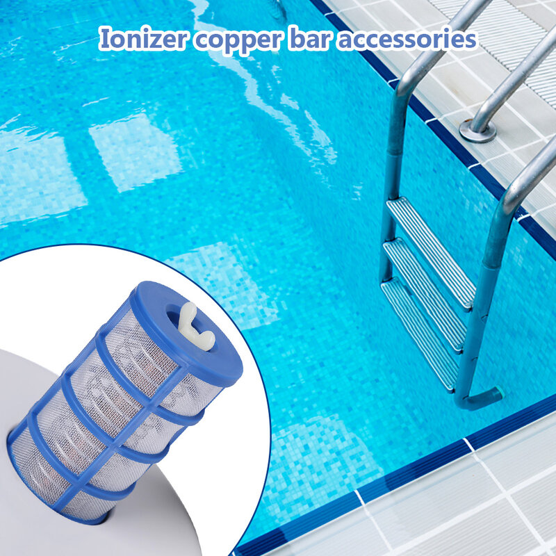 Piezas de ionizador de piscina Solar, juego de repuesto, ionizador de piscina de iones de cobre alimentado por energía Solar, purificador, piezas de limpiador