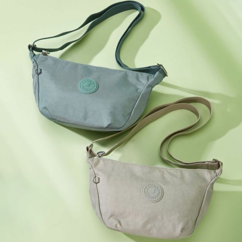 Canvas Sling Shoulder Bag Adjustable Waterproof All-match Handbags Large Capacity Crossbody Bag College Student