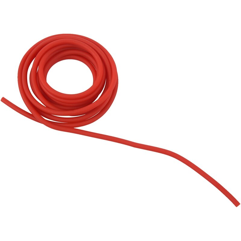 New-2X Tubing Exercise Rubber Resistance Band Catapult Dub Slingshot Elastic, Red 2.5M