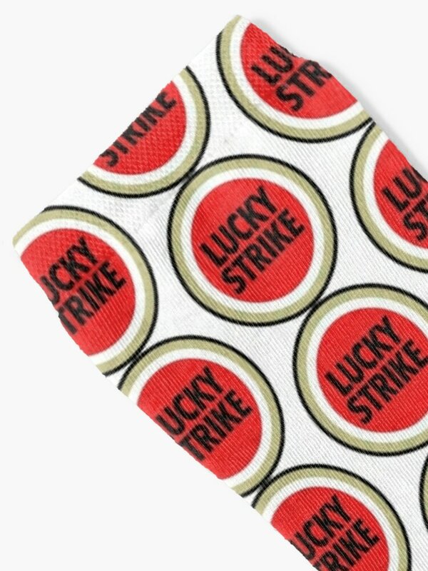 Kaus kaki Logo Lucky Strike hadiah christmass kaus kaki wanita pria