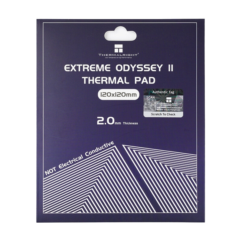 Nuovo arrivo Thermalright EXTREME ODYSSEY II Thermal Pad,14.8w/mk, Chip integrato, dissipazione del calore della memoria Video, 120x120mm