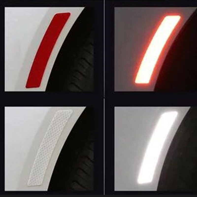 Auto Radnabe Reflektierende Aufkleber Reflektierende Anti-Scratch-Nacht Sicherheit Warnung Auto Rad Dekorative Streifen Aufkleber Für Auto Aufkleber