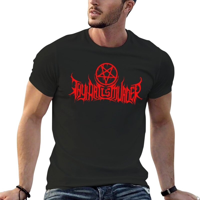 T-shirt graphique Thy Art Is Murder pour hommes, T-shirt Anime personnalisé, Groupe de Deathcore, Australie, Plus Size, Médicaments, Nouveau