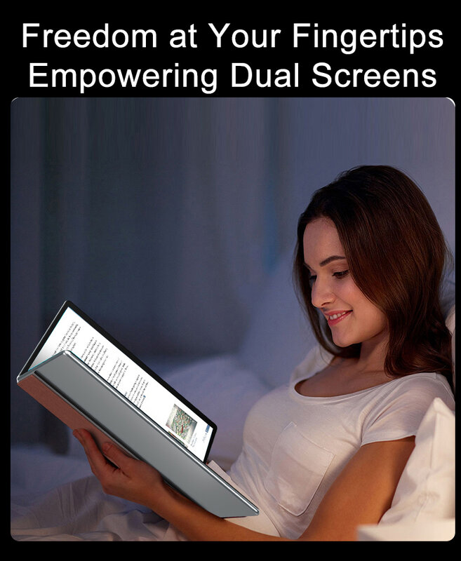 CRELANDER YG13 Dual Screen Laptop Intel N100 CPU 13.5 Polegada 2.5k Tela de Toque DDR5 16GB M2 SSD YOGA Laptop Notebook Tablet PC