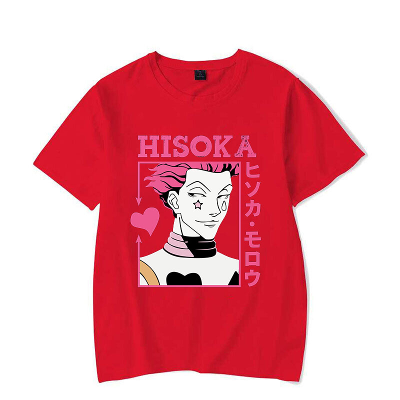 قميص هيسوكا للرجال والنساء مطبوع أنيمي ، توب غير رسمي ، شخصية ، صيف ، جديد ، ساخن ، Y2K
