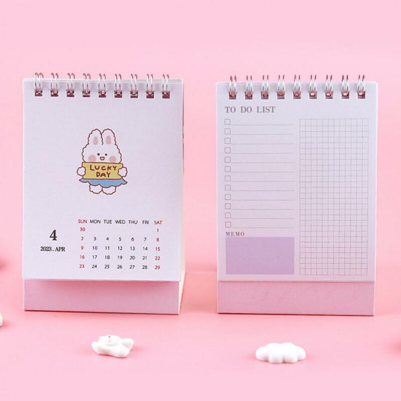 Miniature Lovely Student Cartoon Mini Calendar Memo decorazione del calendario creativo forniture di cancelleria carine