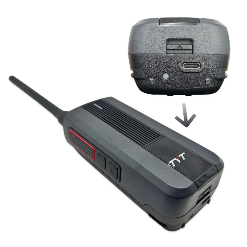 TYT-walkie-talkie MD-619 AES256 MD619, fácil de hablar, de larga distancia, cifrado, reducción de ruido, batería tipo c, portátil digital