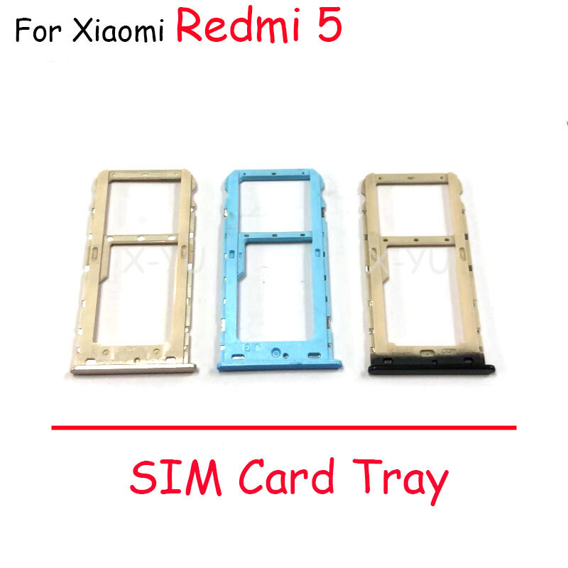 Dla Xiaomi Redmi 5 Plus 5A gniazdo karty SIM taca uchwyt Adapter wymiana części naprawczych