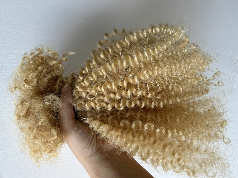 Orientfashion-Extensions de cheveux afro crépus bouclés, 3 mèches de 18 pouces, couleur noire, 1b, 30, 18 pouces