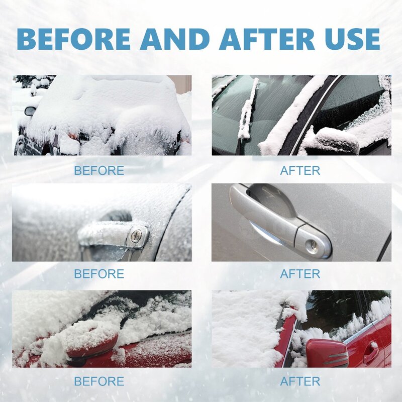 100 ML Windshield Deicer Spray Convenient Anti Icing Windshield Ice Melt Spray Easy To Use Frost Prevention
