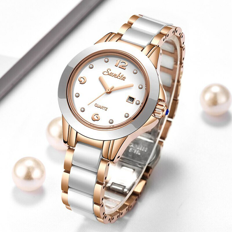 Mode Femmes Montre Rose Or Dames Bracelet Montres Fille Reloj Mujer 2023 Nouvelle Montre Créative Étanche Date Horloge Femme