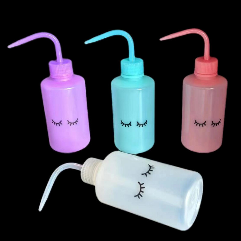 250ml Water Squirt Bottle Safety Rinse Bottle Watering Tool Plastic Squeeze Cleaning tle For Eyelash Extension Tattoo Cleaning