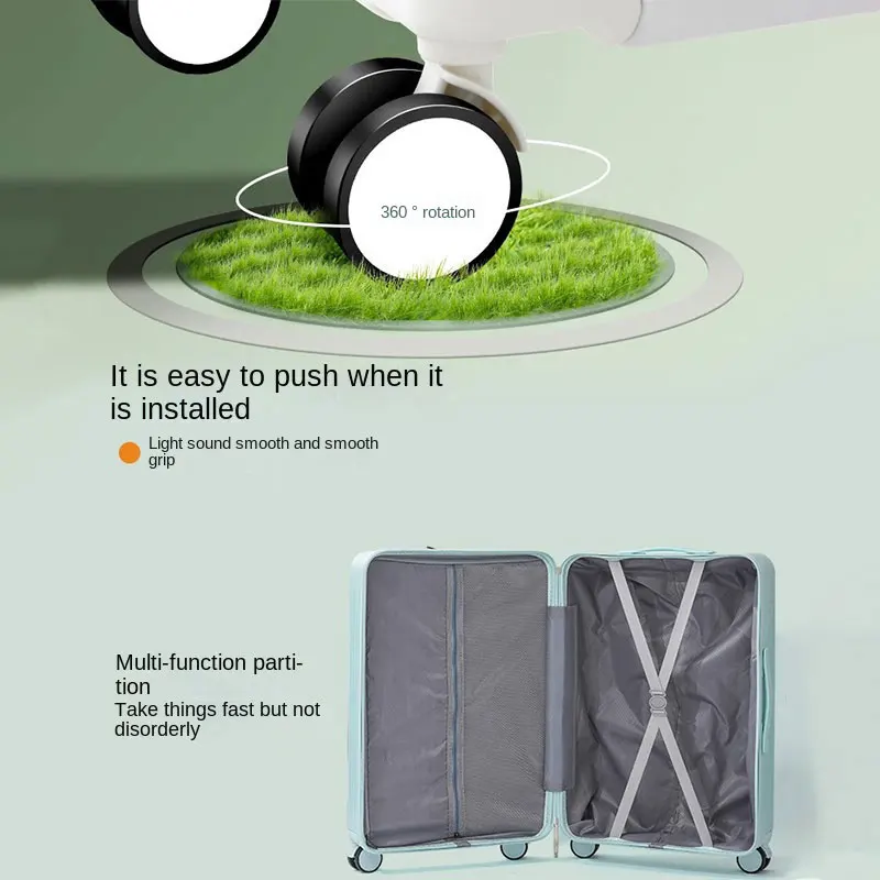 Venda quente Multifunções Mala Saco De Viagem 18 "28" Frente Abertura Bagagem USB Phone Holder Cabin Suitcase Carry-on Trolley Case