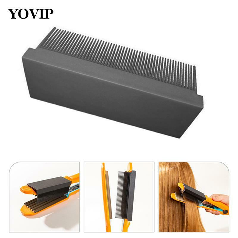 Women Straightening Comb Travel And Home Hair Styling Tool Washable Attachment Fit Hair Straightening Flat Iron Convenient