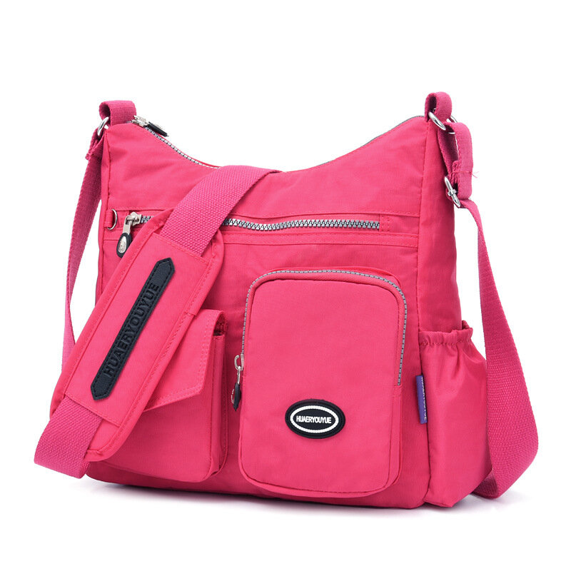 Новая сумка через плечо, нейлоновая дорожная Повседневная сумка через плечо для женщин, высококачественный мессенджер, Универсальная роскошная Изысканная разноцветная сумка