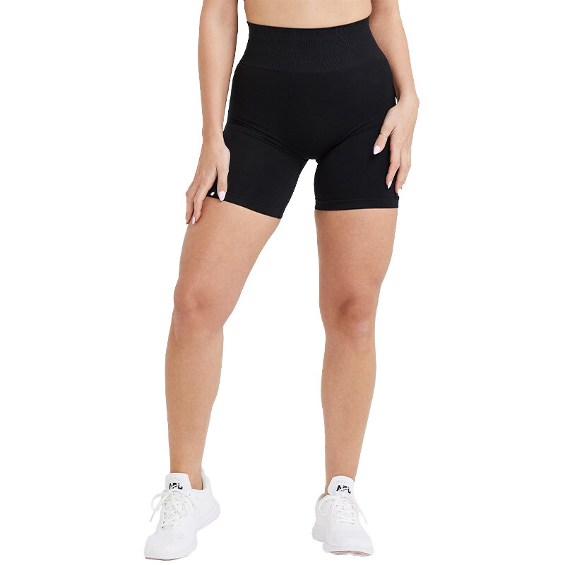 Oneractive celana pendek Gym wanita, celana pendek ketat tanpa kelim, pakaian olahraga Fitness pinggang tinggi lembut