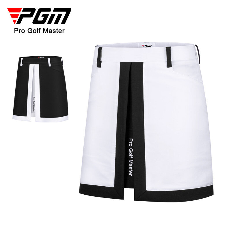 PGM Women Golf Skirt Girls Sports Slit Skirt with Anti-Smear Lining Golf Wear for Woman XS-XL QZ079