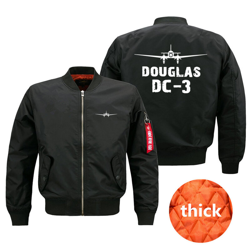 Doughurs-メンズDC-3ビブボンバージャケット、アビエイターコート、ma1、春、秋、冬
