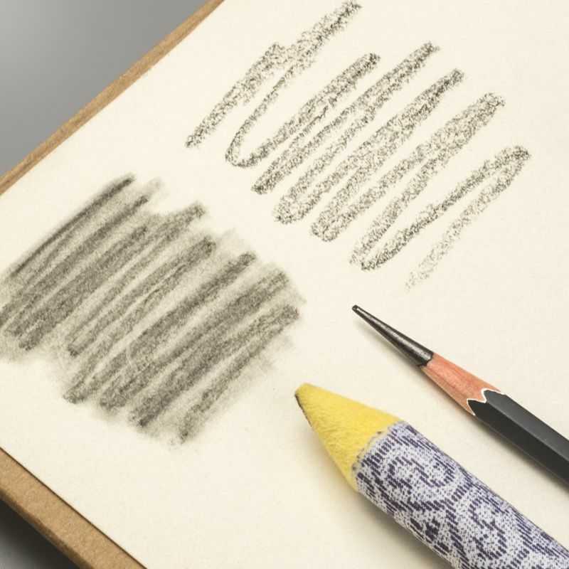 6 buah set kertas sketsa pena penghapus kertas sketsa pena sikat seni pena gosok untuk seniman arang alat gambar sketsa