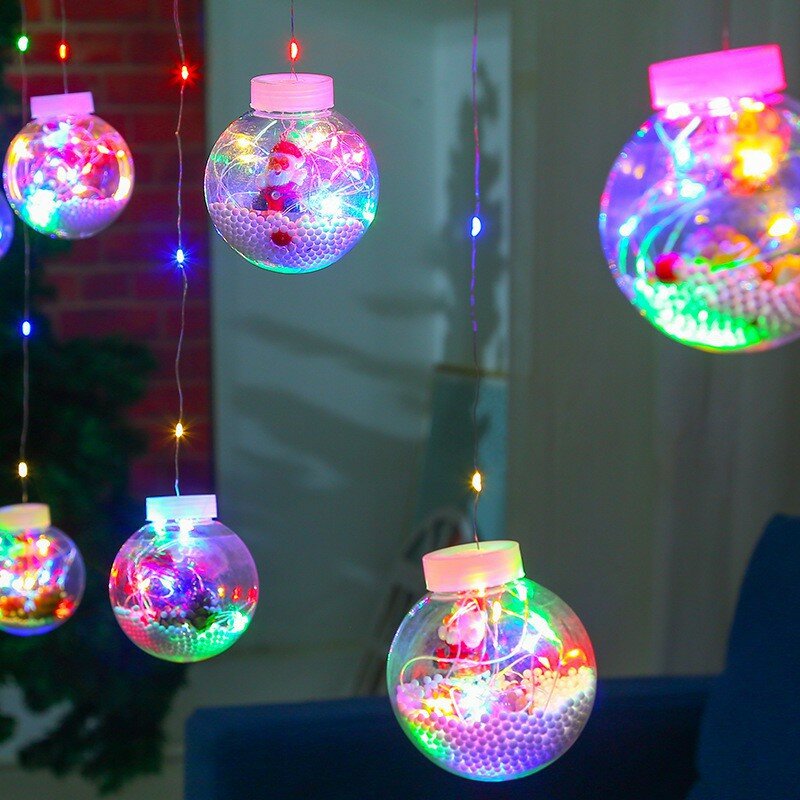 Lampu setrip LED Natal isi 220V, lampu dekorasi rumah Festival bertenaga