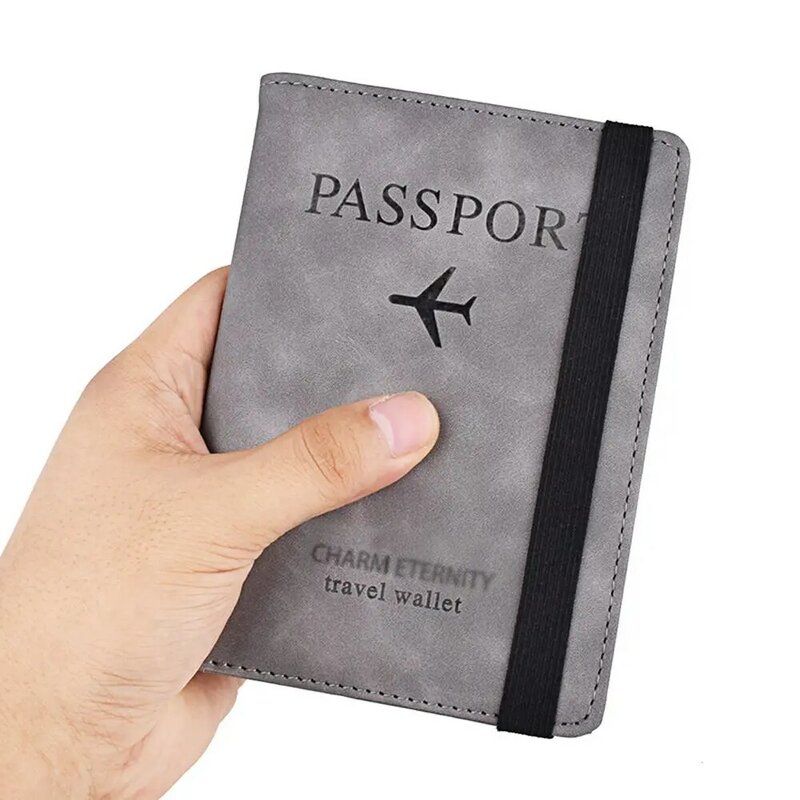 Storage Bag Coin Purse Organizer Case ID Bank Card RFID Blocking Passport Cover Passport Book Wallet Case Passport Holder