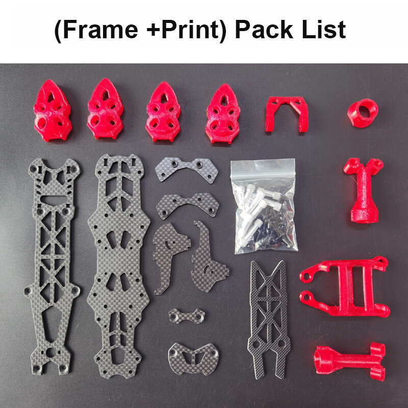 MARK4 Mark HD 5 Inch 240mm Frame Kit 3K Carbon Fiber 5mm Arm for FPV Racing Drone RC Quadcopter DIY Freestyle with Print Parts
