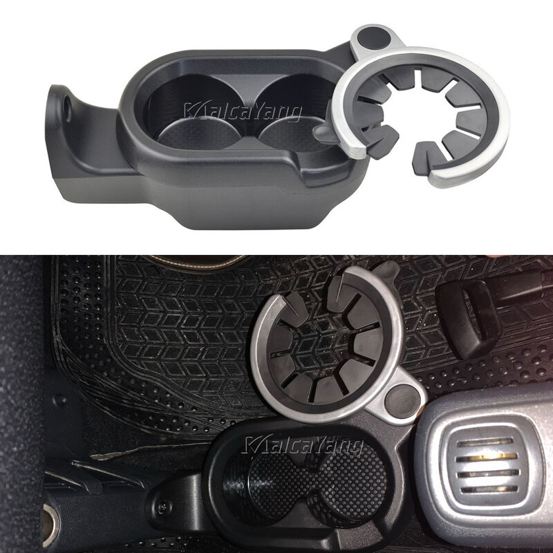Car Styling For A451ev fortwo C451ev fortwo Double Hole Car Front Center Console Storage Box Coin Cup Drink Holder A4518100370