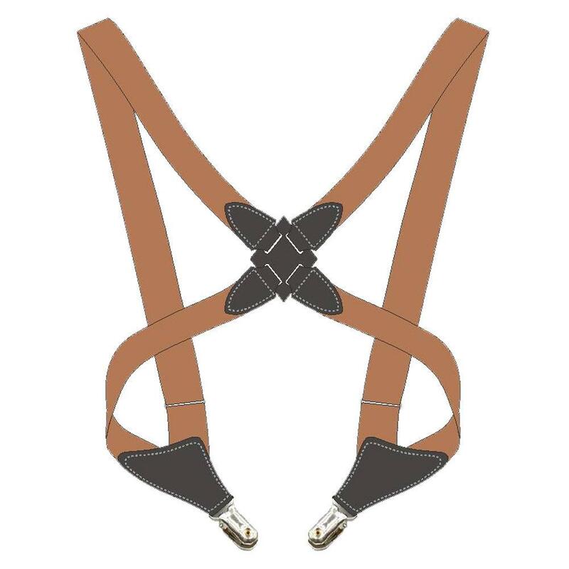 Adjustable Men's Suspenders Braces X Shape Suspender Clip-on Hot Accessories Apparel New Elastic Straps Suspensorio Belt Ad V5C2