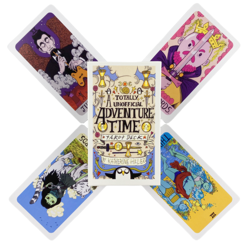 Adventure Time tarocchi A 78 Deck Oracle English Visions divinazione Edition Borad Playing Games