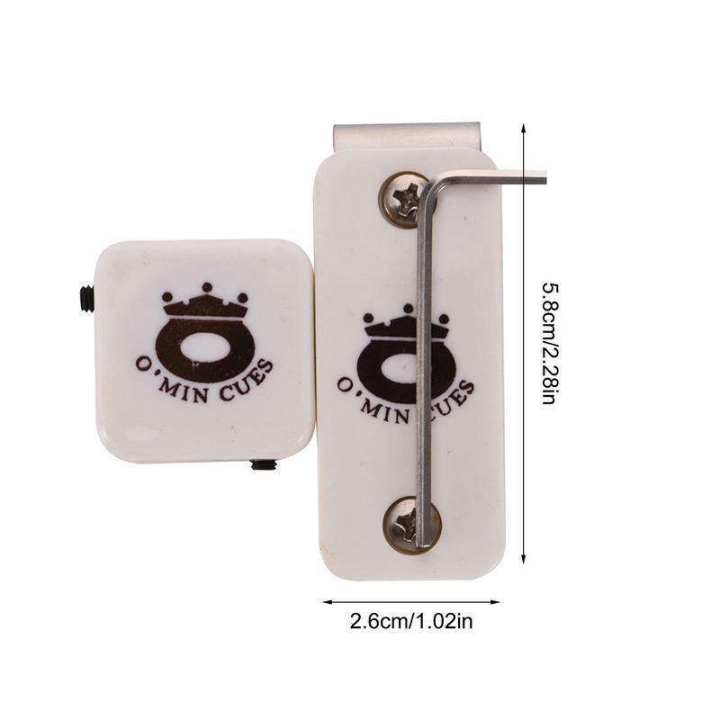 Porte-craie magnétique Portable pour billard, accessoire pratique pour queue de billard, avec attaches pour ceintures