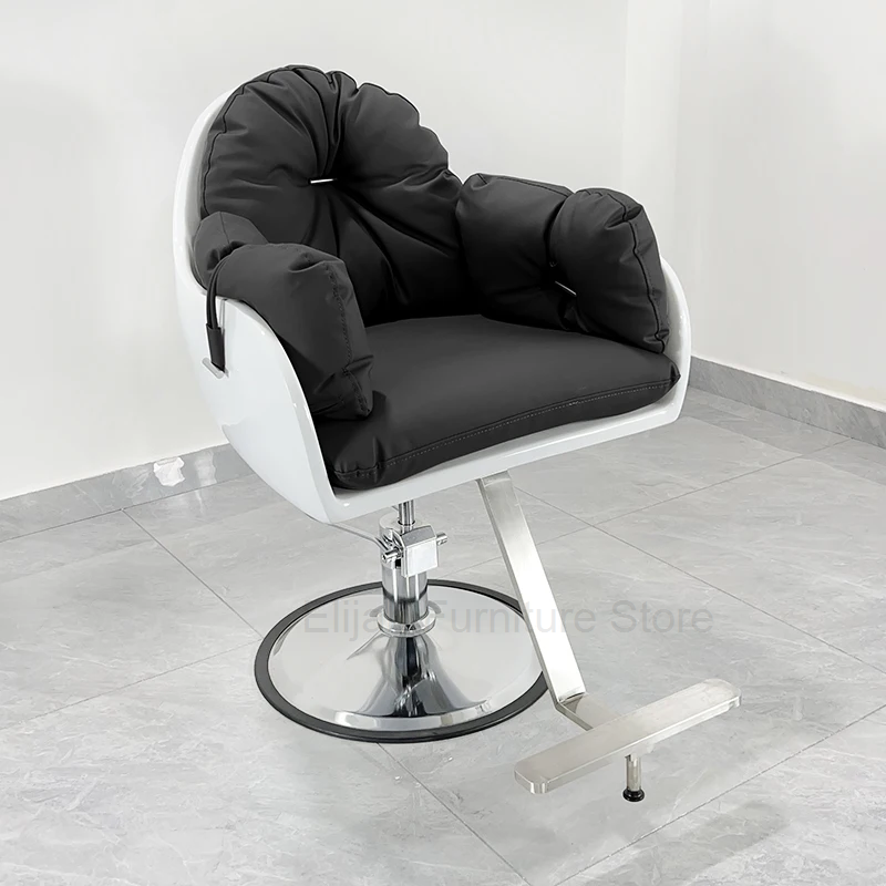 Stool Comfortable Barber Chairs Vanity Luxury Cosmetic Hairdresser Barber Chairs Swivel Silla De Barbero Salon Equipment