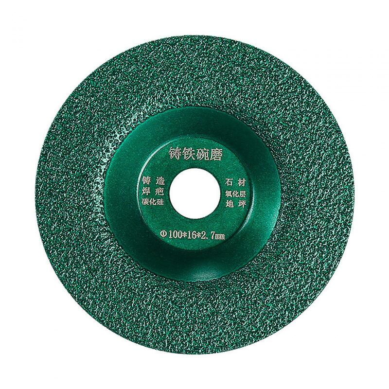 Алмазный шлифовальный диск с пайкой 100 мм, легко устанавливается, замена, универсальный, многоцелевой, прочный, диаметр 16 мм, Грит #30, толщина 2,7 мм