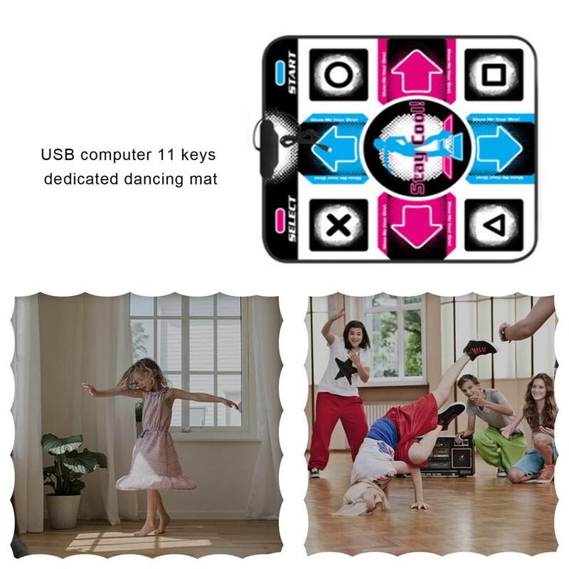 Revolution HD-Tapis de danse pour phtalstep, avec port USB, couverture coordonnante, avec impression de pied, polymère, PC