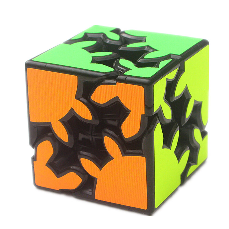 전문 큐브 매직 퍼즐 장난감, 어린이 선물, 2x 2 기어 큐브