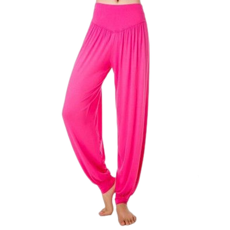 Pantaloni da Yoga da donna elastico allentato Casual in cotone morbido Yoga Sport danza Harem pantaloni Bloomers Fitness Sport pantaloni della tuta
