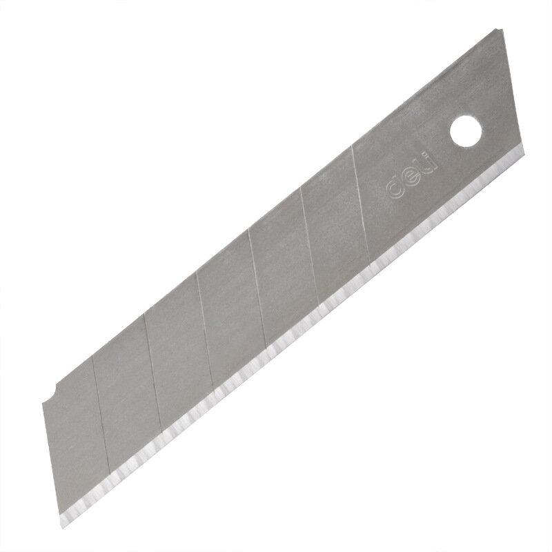 Deli-Carbon Steel Knife Blade, Lâmina de Substituição, Caixa de Papel, Facas de Corte, Casa, Escola, Arte, Artesanato, 25mm