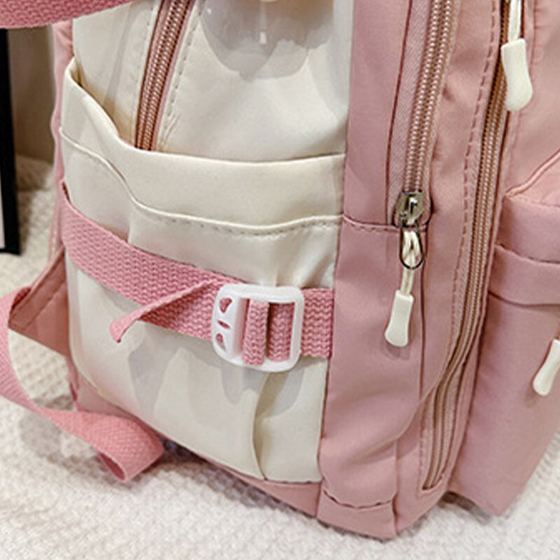 Wysokiej jakości nowy wodoodporny nylonowy plecak damski plecak podróżny plecak szkolny dla nastoletnich dziewcząt w jednolitym kolorze